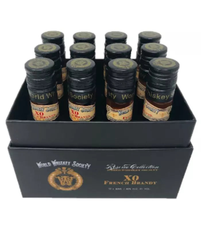 World Whisky Society French Brandy XO 12 Pack Tubes Gift Set