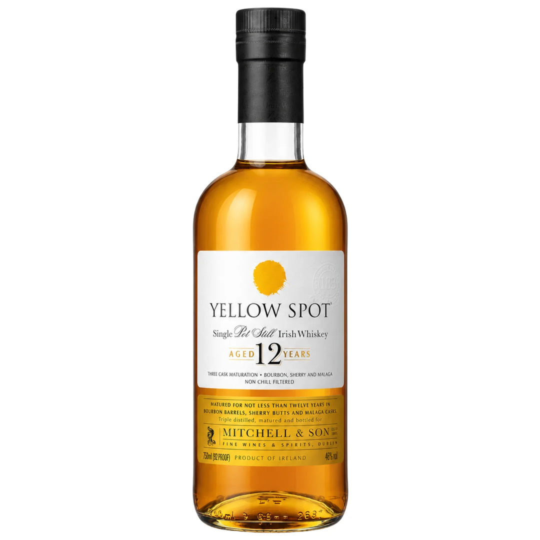 Bottle of Yellow Spot 12 Year Single Pot Still Irish Whiskey 750mL