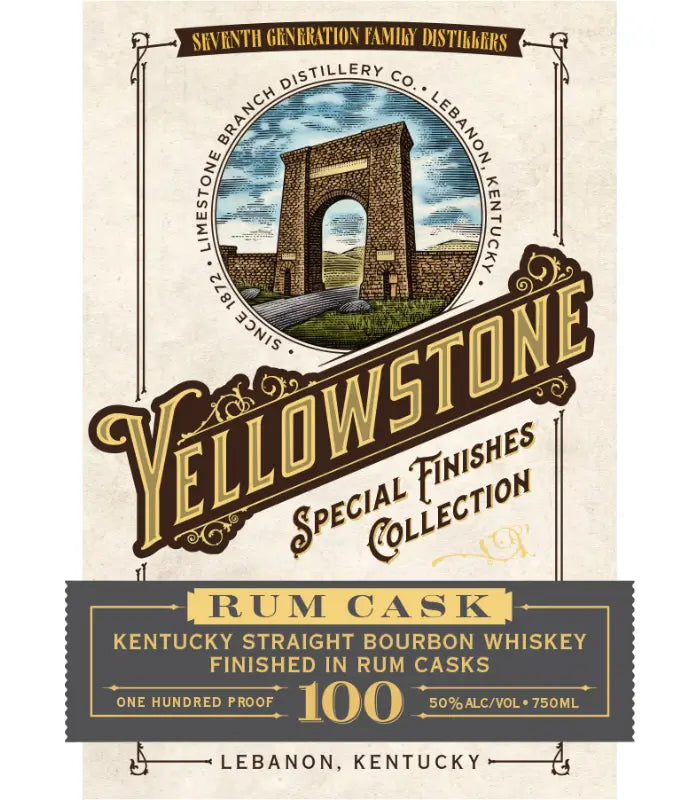Yellowstone Rum Cask Straight Bourbon Special Finishes Collection 750mL