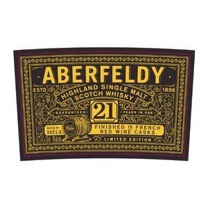 Buy Aberfeldy 21 Year Limited Edition St-Emilion Finished in French Wine Casks 750mL Online - The Barrel Tap Online Liquor Delivered