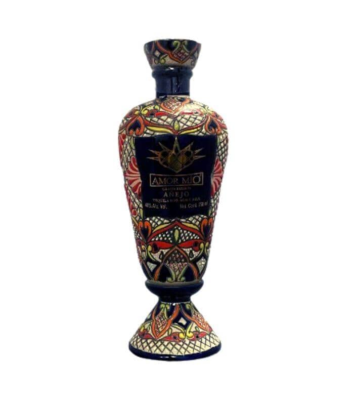 Buy Amor Mio Gran Reserva Rainbow Ceramic Anejo Tequila 750mL Online - The Barrel Tap Online Liquor Delivered