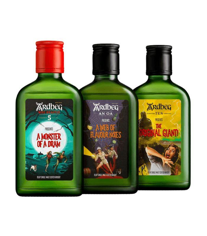 Buy Ardbeg Monsters Of Smoke Limited Edition Scotch Gift Set Online - The Barrel Tap Online Liquor Delivered