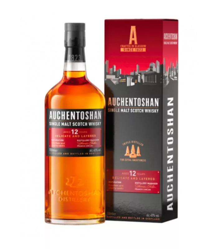 Buy Auchentoshan 12 Year Old Single Malt Scotch Whisky 750mL Online - The Barrel Tap Online Liquor Delivered