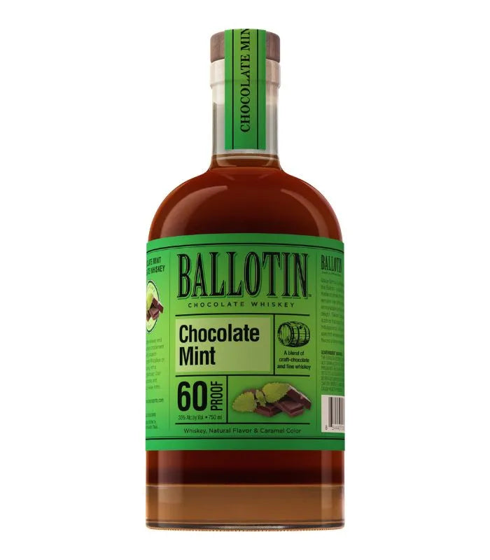 Buy Ballotin Chocolate Mint Whiskey 750mL Online - The Barrel Tap Online Liquor Delivered