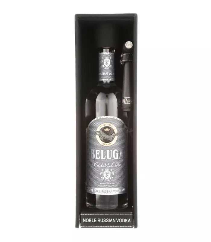 Buy Beluga Noble Russian Gold Line Vodka w/ Leather Box Online - The Barrel Tap Online Liquor Delivered