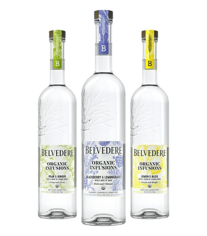 BELVEDERE ORGANIC INFUSIONS LEMON & BASIL WITH A TOUCH OF ELDERFLOWER -  Vodka - Spirits