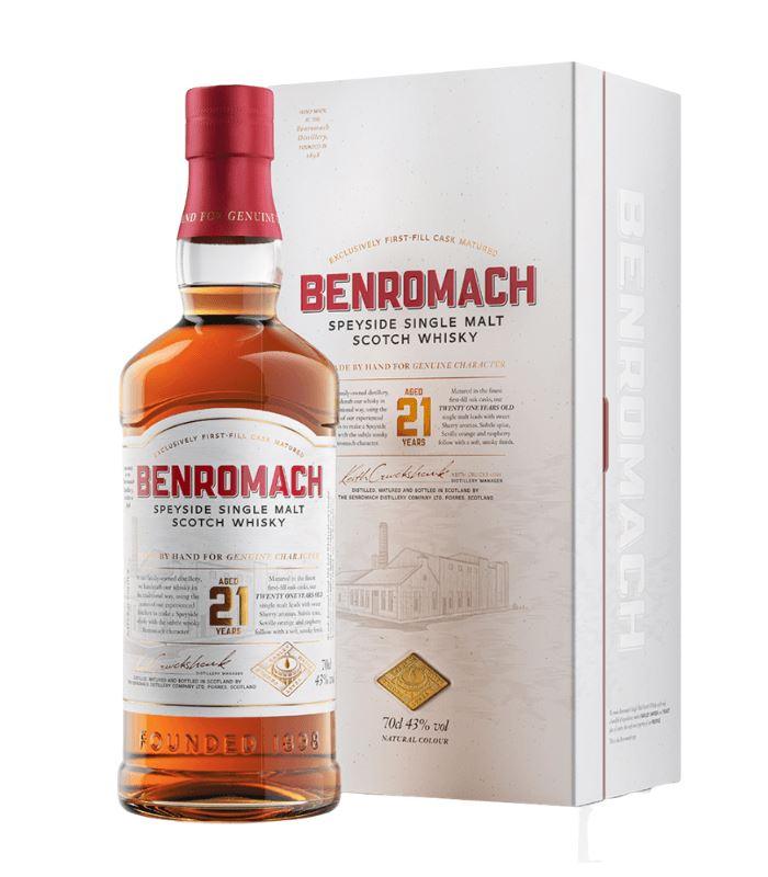 Buy Benromach Aged 21 Years Single Malt Scotch Whisky 750mL Online - The Barrel Tap Online Liquor Delivered