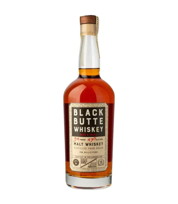 Buy Black Butte Whiskey 5 Year 750mL Online - The Barrel Tap Online Liquor Delivered