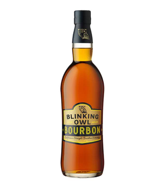 Buy Blinking Owl California Straight Small Batch Wheated Bourbon 750mL Online - The Barrel Tap Online Liquor Delivered