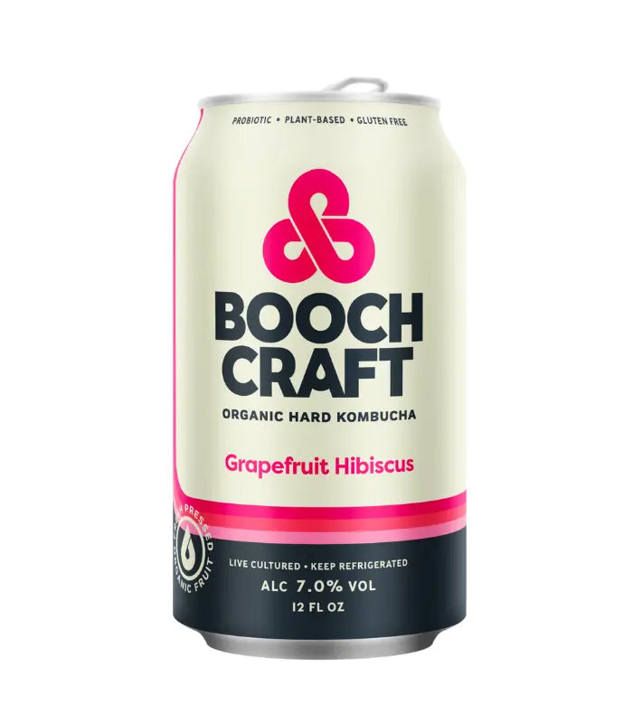 Buy Booch Craft Grapefruit Hibiscus Organic Hard Kombucha 6-Pack Online - The Barrel Tap Online Liquor Delivered