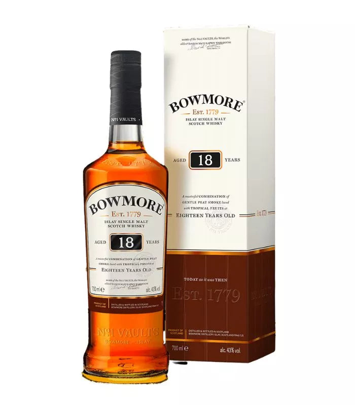 Buy Bowmore 18 Year Old Single Malt Scotch Whisky 750mL Online - The Barrel Tap Online Liquor Delivered