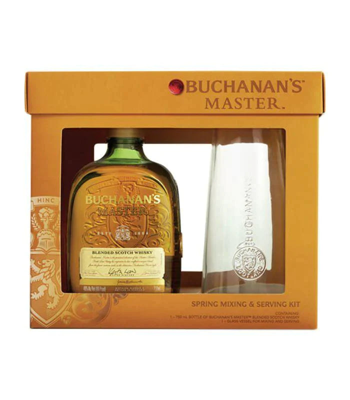 Buy Buchanan's Master Scotch w/ Glass Vessel Gift Set Online - The Barrel Tap Online Liquor Delivered