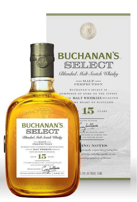 Buy Buchanan's Select 15 Years Old Blended Malt Scotch Whisky 750mL Online - The Barrel Tap Online Liquor Delivered