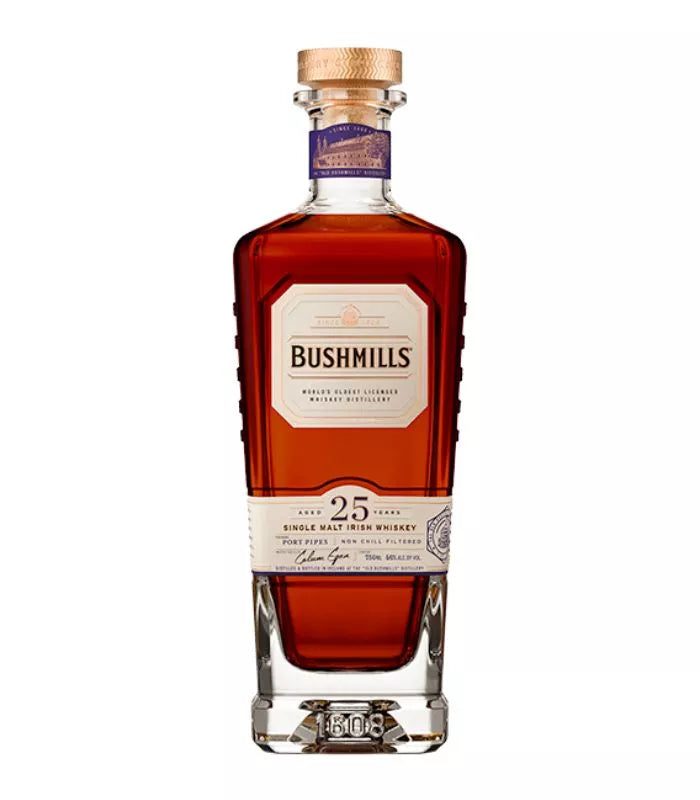 Buy Bushmills 25 Year Old Port Pipe Finish Single Malt Irish Whiskey Online - The Barrel Tap Online Liquor Delivered