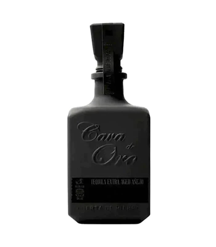 Buy Cava De Oro Extra Aged Anejo Black Tequila 750mL Online - The Barrel Tap Online Liquor Delivered