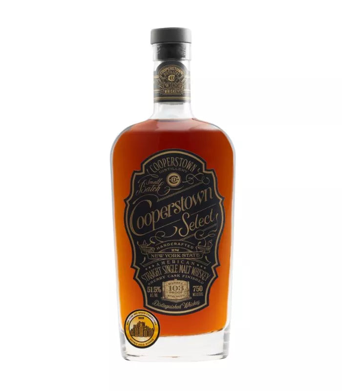 Buy Cooperstown Select Straight American Single Malt Whiskey 750mL Online - The Barrel Tap Online Liquor Delivered