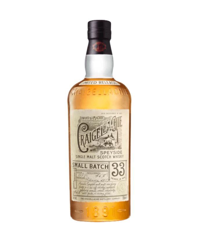 Buy Craigellachie Single Malt Scotch Small Batch 33 Year Old 750mL Online - The Barrel Tap Online Liquor Delivered