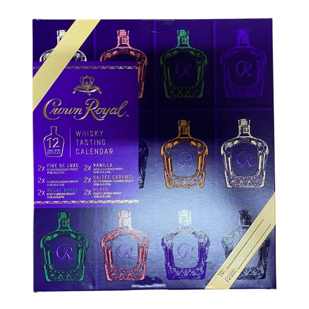 Buy Crown Royal Tasting Calendar 12 50mL Mini Shot Gift Set Online - The Barrel Tap Online Liquor Delivered