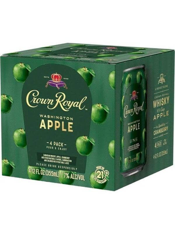 Buy Crown Royal Washington Apple 4 Pack Cans Online - The Barrel Tap Online Liquor Delivered