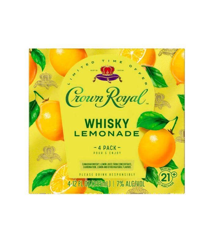Buy Crown Royal Whiskey Lemonade 4 Pack Cans Limited Edition Online - The Barrel Tap Online Liquor Delivered