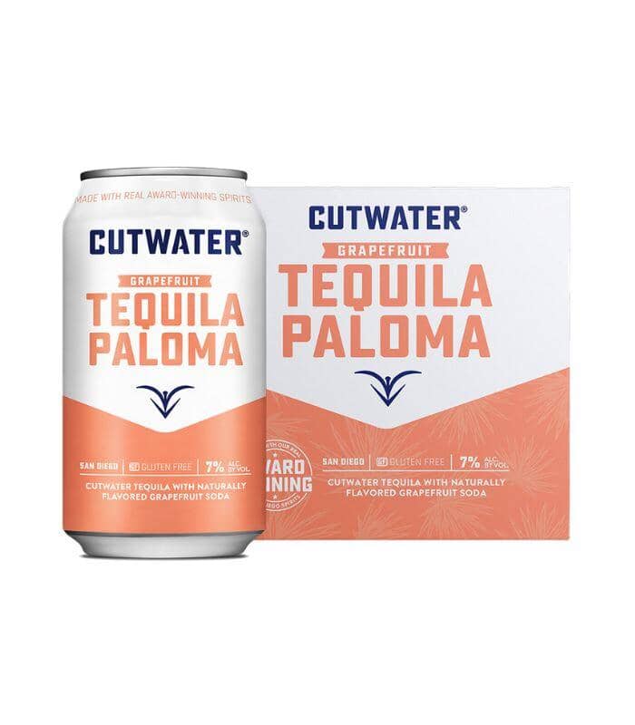 Buy Cutwater Grapefruit Tequila Paloma 4 Pack Online - The Barrel Tap Online Liquor Delivered