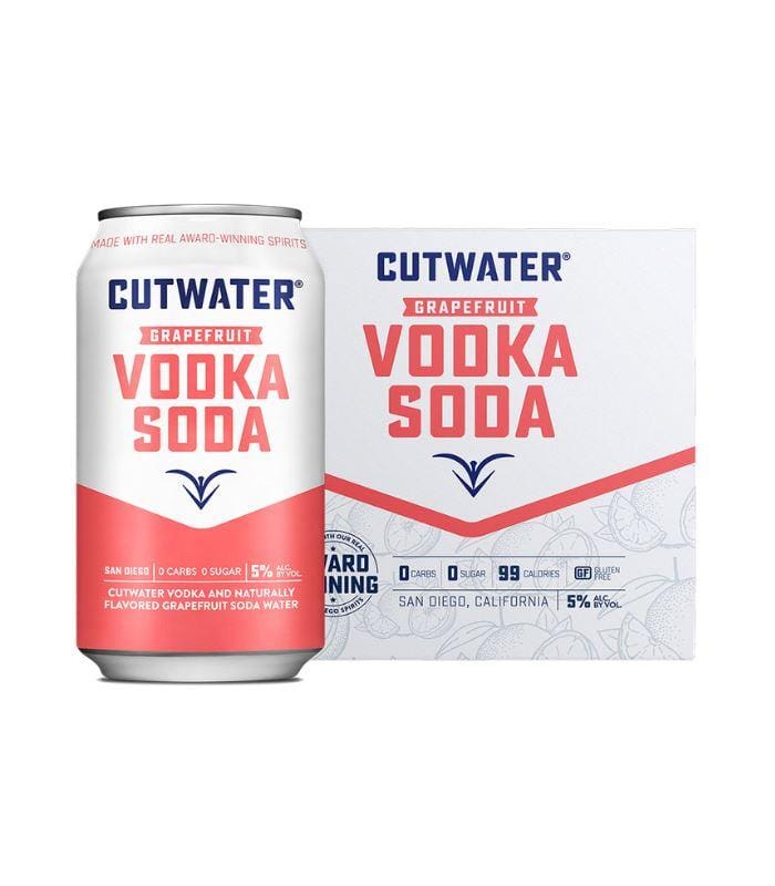 Buy Cutwater Grapefruit Vodka Soda 4 Pack Online - The Barrel Tap Online Liquor Delivered