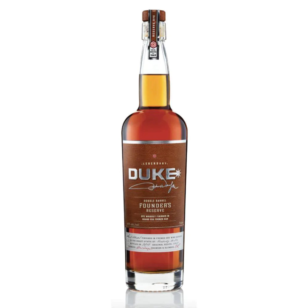 Buy Duke Grand Cru Double Barrel Founders Reserve Rye Whiskey 750mL Online - The Barrel Tap Online Liquor Delivered