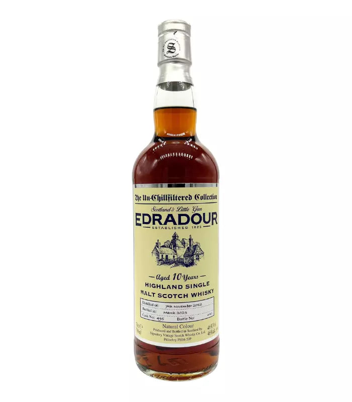 Buy Edradour 10 Year Old Unchill Filtered Scotch Whisky 700mL Online - The Barrel Tap Online Liquor Delivered