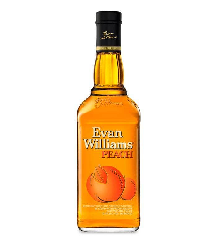 Buy Evan Williams Peach Kentucky Straight Bourbon Whiskey 750mL Online - The Barrel Tap Online Liquor Delivered