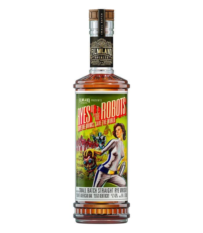 Buy Filmland Spirits Ryes of the Robots Serve the Drinks, Save the World Rye Whiskey 750mL Online - The Barrel Tap Online Liquor Delivered