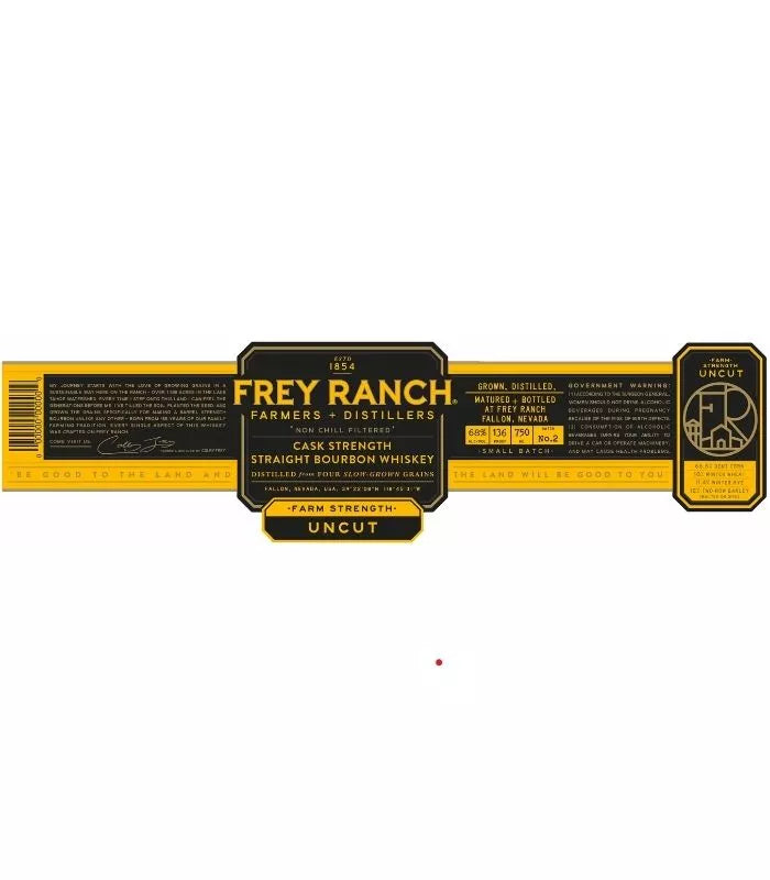 Buy Frey Ranch Cask Strength Farm Strength Uncut Bourbon 750mL Online - The Barrel Tap Online Liquor Delivered