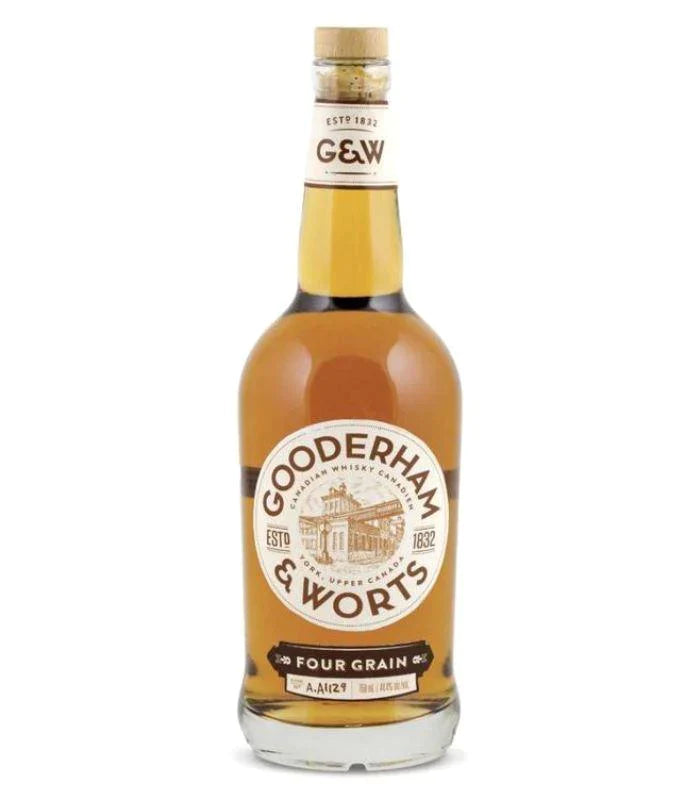 Buy Gooderham & Worts Four Grain Blended Canadian Whisky 750mL Online - The Barrel Tap Online Liquor Delivered