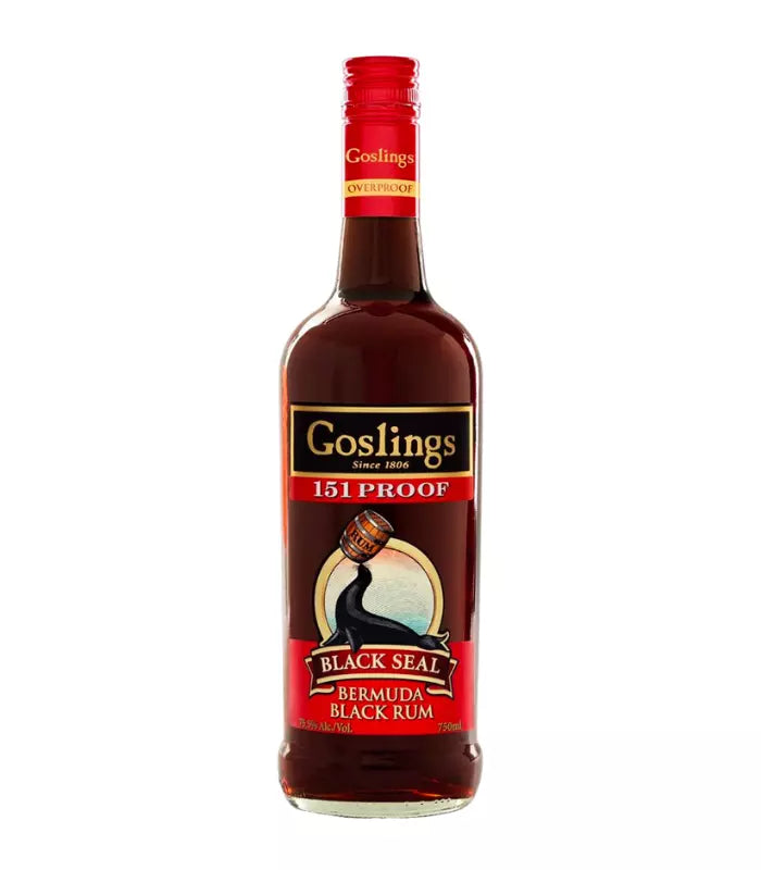 Buy Goslings Black Seal 151 Proof Bermuda Rum 750mL Online - The Barrel Tap Online Liquor Delivered