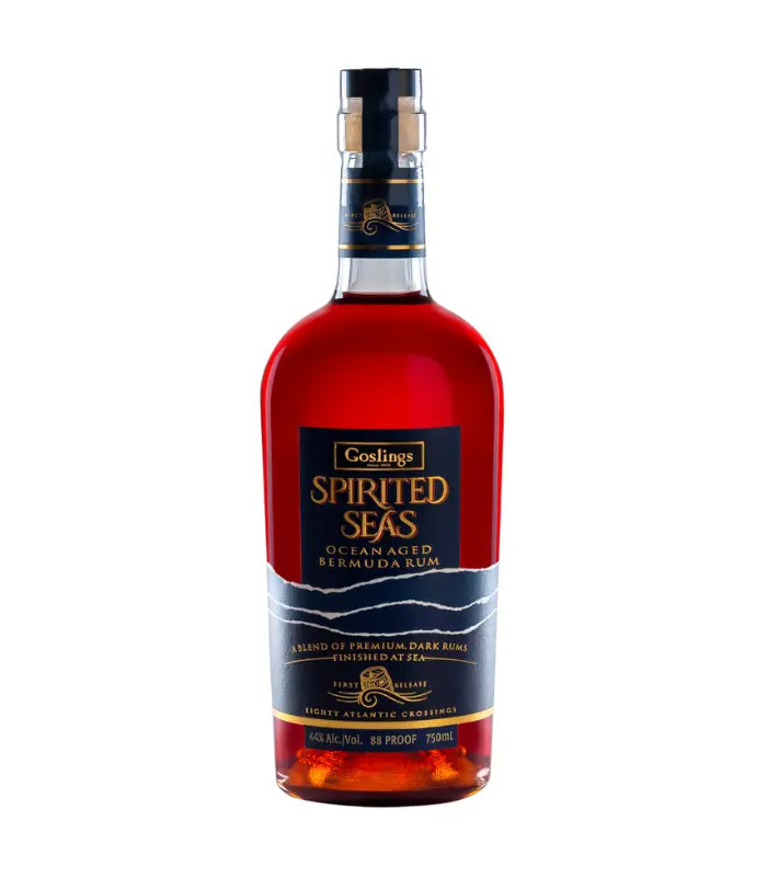 Buy Goslings Spirited Seas Ocean Aged Bermuda Rum 750mL Online - The Barrel Tap Online Liquor Delivered