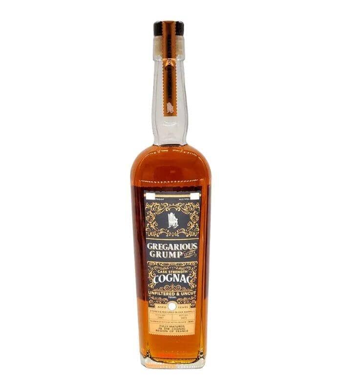 Buy Gregarious Grump 10 Year X.O. Fins Bois Cask Strength Cognac 117.4 Proof Online - The Barrel Tap Online Liquor Delivered