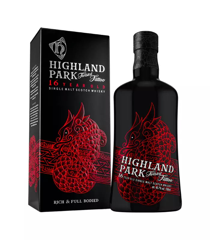 Buy Highland Park Twisted Tattoo 16 Year Old Scotch Whisky 750mL Online - The Barrel Tap Online Liquor Delivered