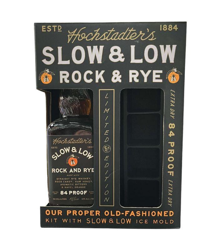 Buy Hochstadter's Slow & Low Rock and Rye w/ Ice Mold Gift Set Online - The Barrel Tap Online Liquor Delivered