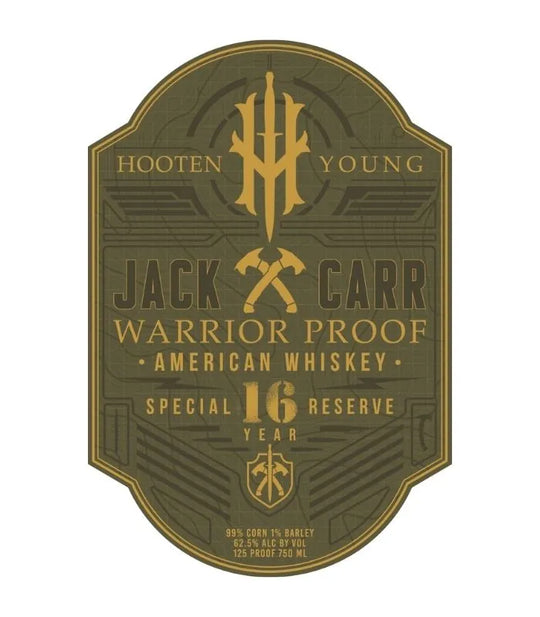 Buy Hooten Young Jack Carr Warrior Proof 16 Year American Whiskey 750mL Online - The Barrel Tap Online Liquor Delivered