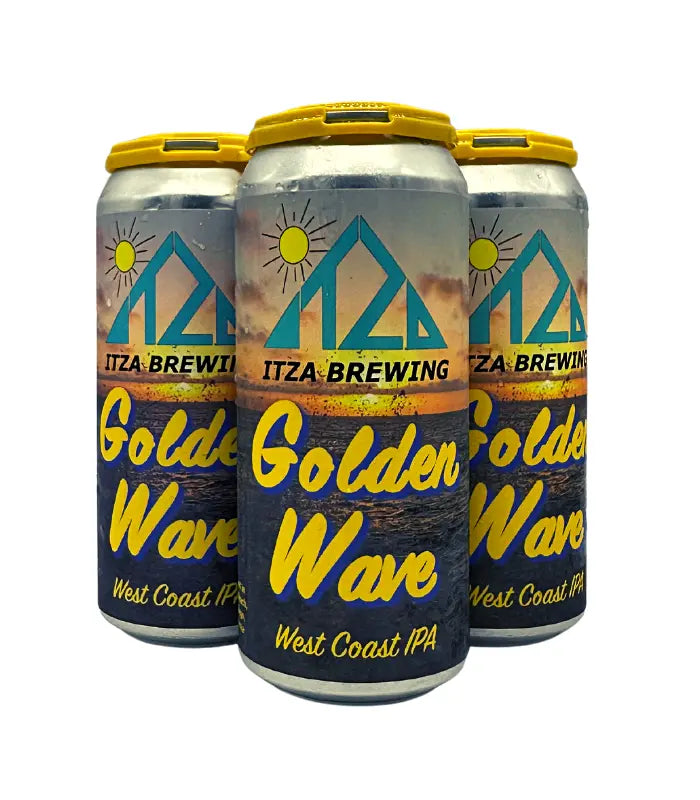 Buy Itza Brewing Golden Wave West Coast IPA 4-Pack Online - The Barrel Tap Online Liquor Delivered