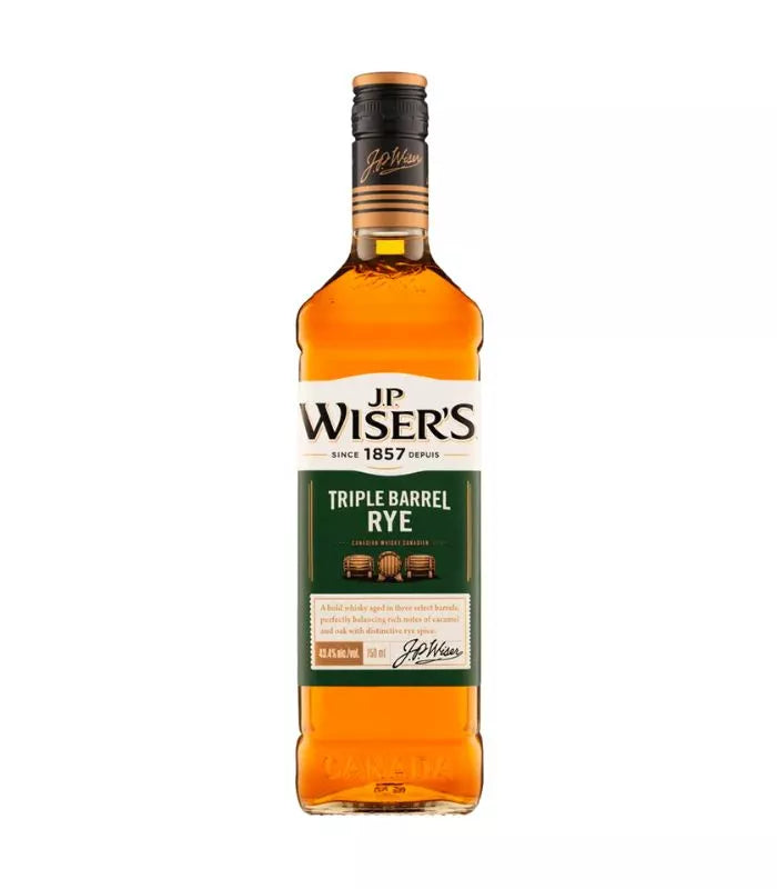 Buy J.P. Wiser's Triple Barrel Rye Canadian Whisky 750mL Online - The Barrel Tap Online Liquor Delivered