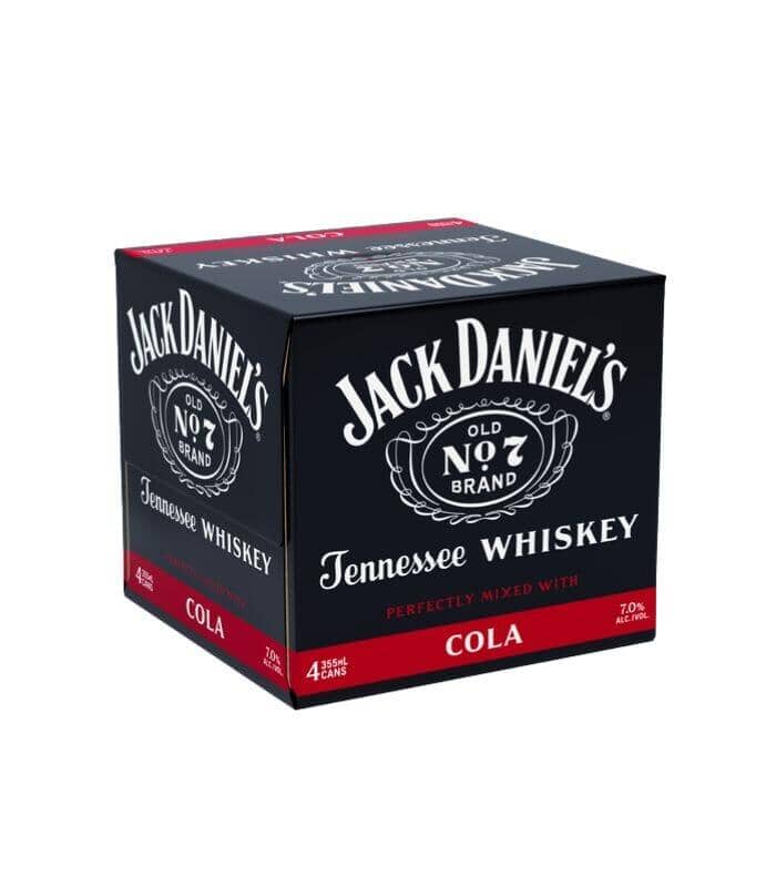 Buy Jack Daniel's Tennessee Whiskey Cola 4 Pack Cans Online - The Barrel Tap Online Liquor Delivered