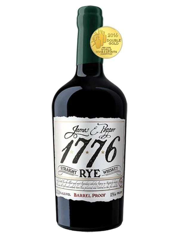 Buy James E. Pepper 1776 Straight Rye Barrel Proof Whiskey 750mL Online - The Barrel Tap Online Liquor Delivered