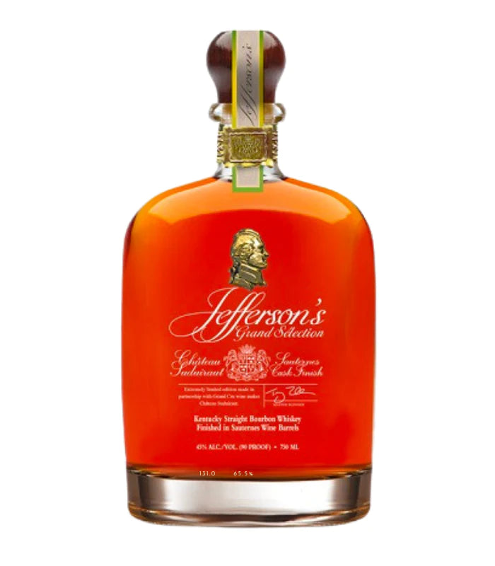 Buy Jefferson's Grand Selection Chateau Suduiraut Bourbon Whiskey 750mL Online - The Barrel Tap Online Liquor Delivered
