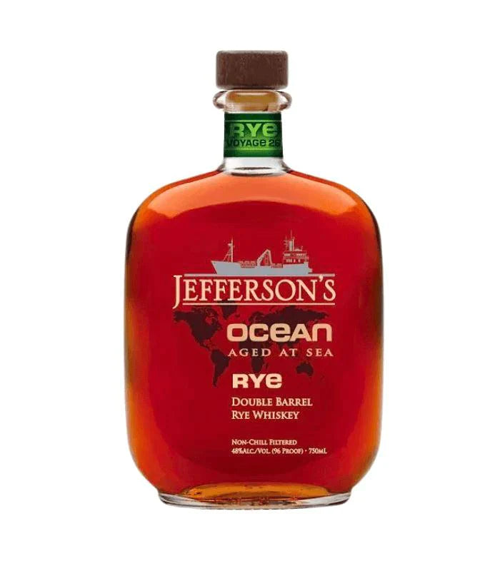 Buy Jefferson’s Ocean Aged At Sea Voyage 26 Double Barrel Rye Whiskey 750mL Online - The Barrel Tap Online Liquor Delivered