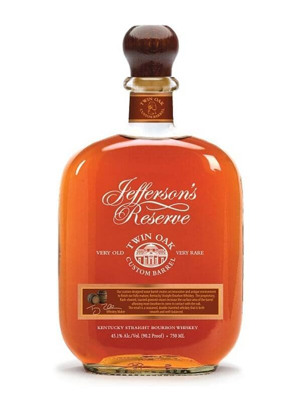 Buy Jefferson’s Reserve Twin Oak Custom Barrel Bourbon Whiskey 750mL Online - The Barrel Tap Online Liquor Delivered