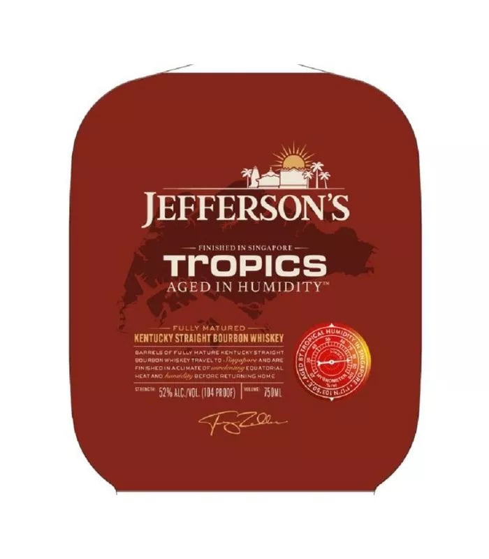 Buy Jefferson’s Tropics Aged in Humidity Finished in Singapore Bourbon 750mL Online - The Barrel Tap Online Liquor Delivered
