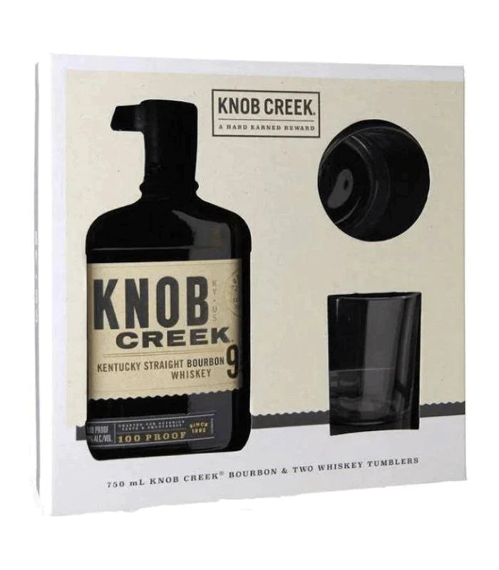 Buy Knob Creek Bourbon w/ 2 Tumbler Glasses Gift Set Online - The Barrel Tap Online Liquor Delivered