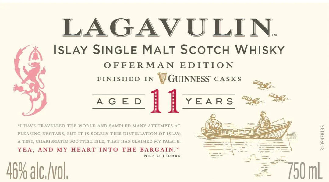Buy Lagavulin 11 Year Offerman Edition Finished in Guinness Casks 750mL Online - The Barrel Tap Online Liquor Delivered