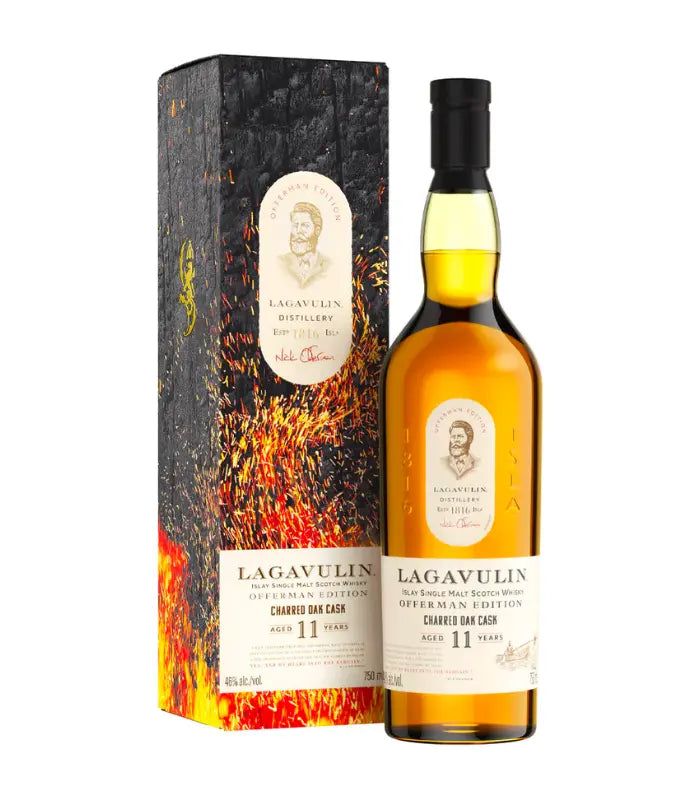 Buy Lagavulin Offerman Edition 11 Year Old Scotch Whisky Charred Oak Cask Finish 750mL Online - The Barrel Tap Online Liquor Delivered
