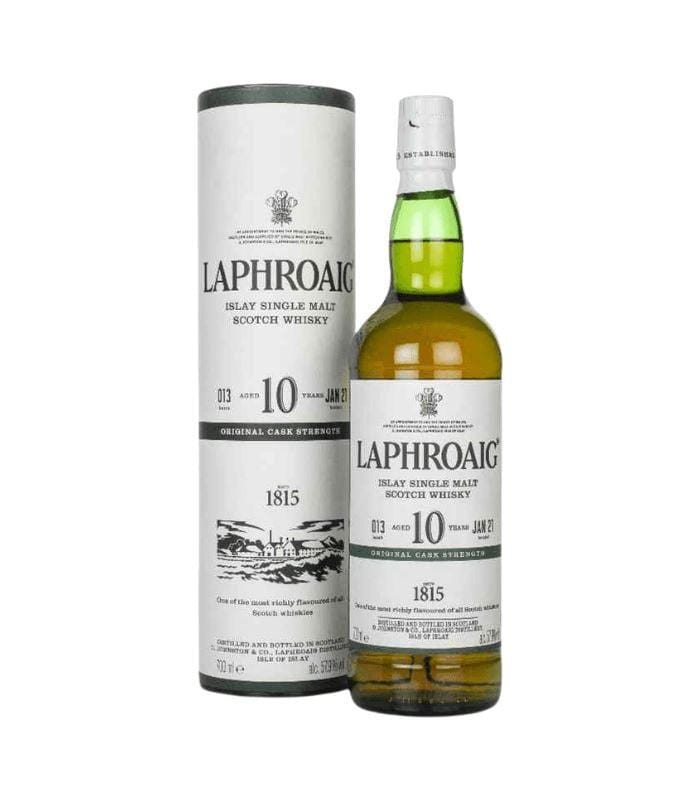 Buy Laphroaig 10 Year Old Cask Strength Scotch Whisky Batch 13 115.8 Proof 750mL Online - The Barrel Tap Online Liquor Delivered